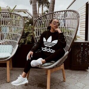 Adidas Originals Trefoil Oversized Crew Neck Sweatshirt Size Medium